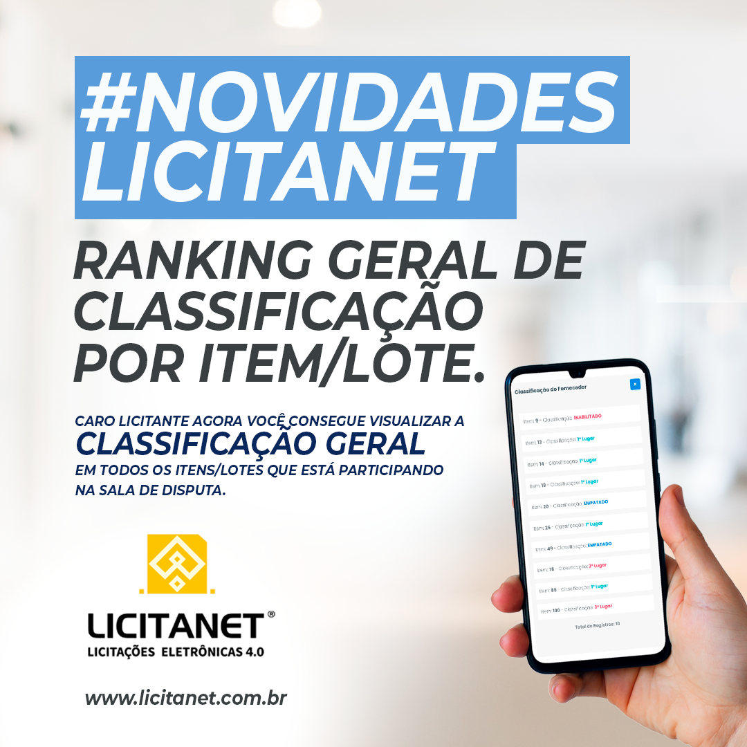 Ranking de Classificação Geral